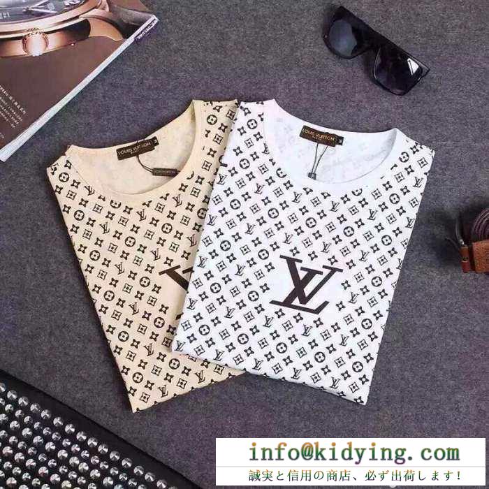 2015 モデル大絶賛? ルイ ヴィトン louis vuitton 半袖tシャツ 2色可選