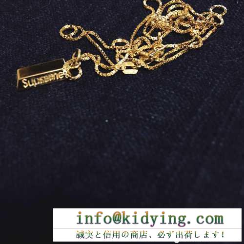 ファッション 人気 sup 16ss gold bar pendant 14k ペンダントトップ