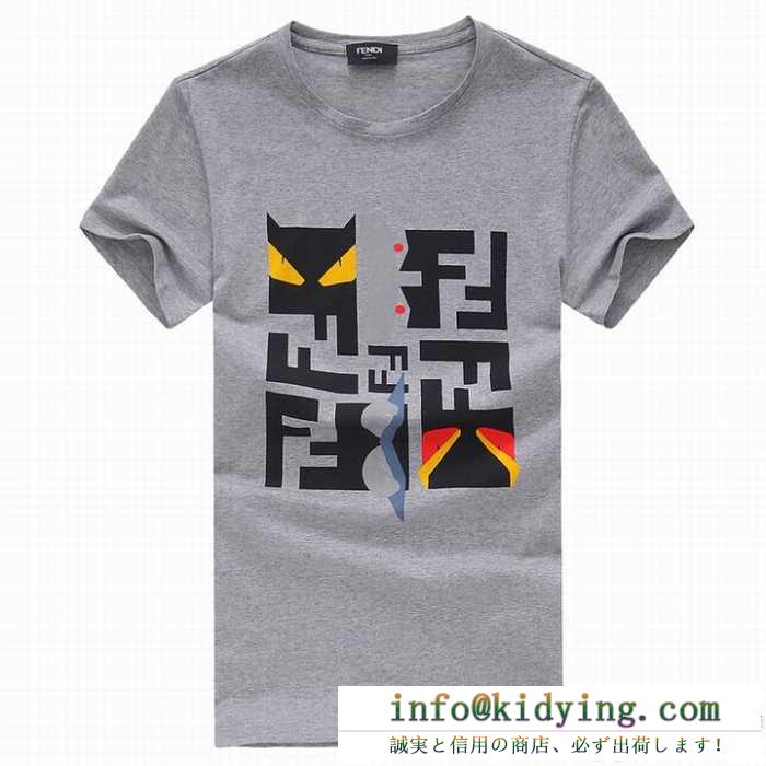 フェンディ fendi 半袖tシャツ 個性的なデザイン 3色可選 最安値！