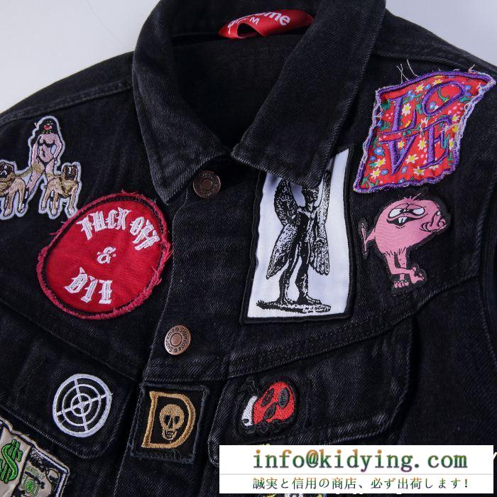 デニムジャケット シュプリーム supreme 主役になる存在感 supreme patches denim trucker jacket