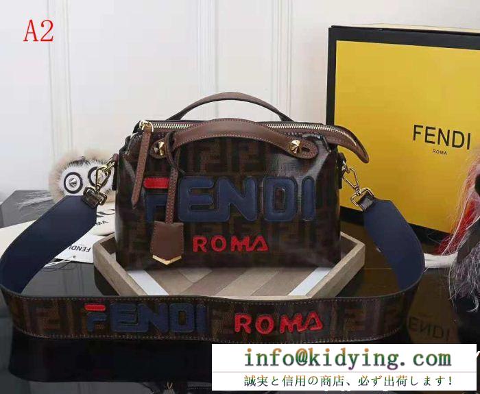 フェンディ バッグ コピー大人気のfendi×filaコラボ商品ジッパー閉鎖レディースツーウェイレザーショルダーバッグ