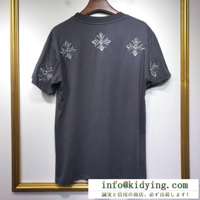 2019春新作正規買付 国内配送 春物新作大人スタイリッシュ クロムハーツ chrome hearts 半袖tシャツ