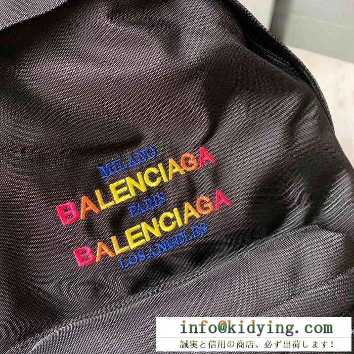 バックパック balenciaga シンプルなカジュアルを楽しめるアイテム メンズ バレンシアガ バッグ コピー ブラック 通勤通学 激安