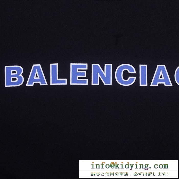 BALENCIAGA ｔシャツ ユニセックス コーデをしやすい バレンシアガ スーパーコピー ブラック ホワイト 大人気 お買い得