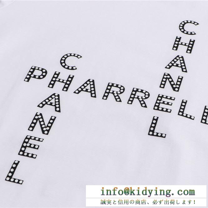 CHANEL×Pharrell williams シャネル ｔシャツ ユニセックス 2019ssで大流行 コピー コラボ 多色可選 日常 セール