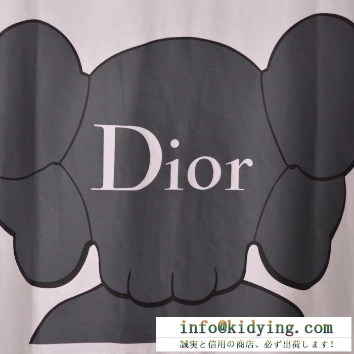 Dior メンズ ｔシャツ 着回しのしやすいアイテム ディオール コピー 激安 ストリート プリント 黒白２色 コーデ 高品質