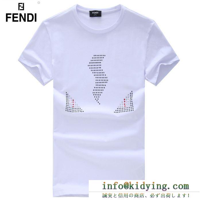 19SS限定夏季 fendi フェンディ 半袖tシャツ 3色可選 夏新しい物ひとつは欲しい定番