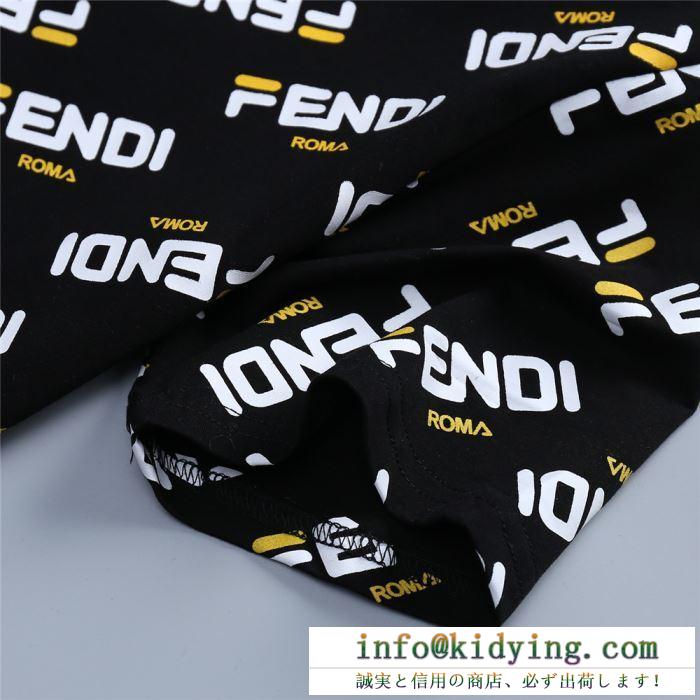 FENDI フェンディ 半袖tシャツ 2色可選 春夏新作限定 超入手困難 超おすすめ 19ss完売必至夏季