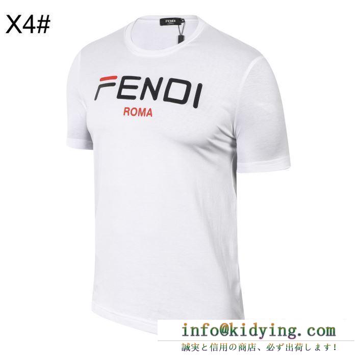 フェンディ メンズ ｔシャツ オシャレさんのコーデに不可欠 コピー fendi mania ３色可選 通勤通学 シンプル 最安値