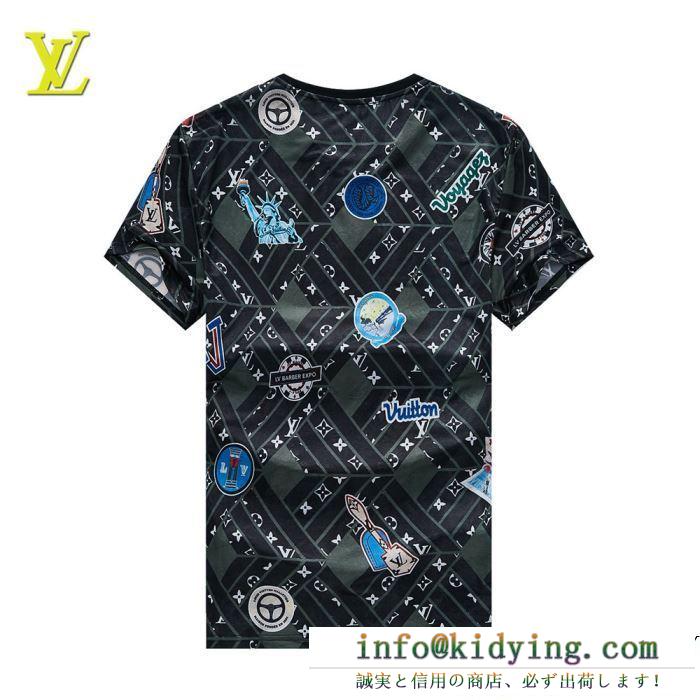 2019人気お買い得アイテム louis vuitton ルイ ヴィトン 半袖tシャツ 2色可選 カジュアルなのに高感度が高く