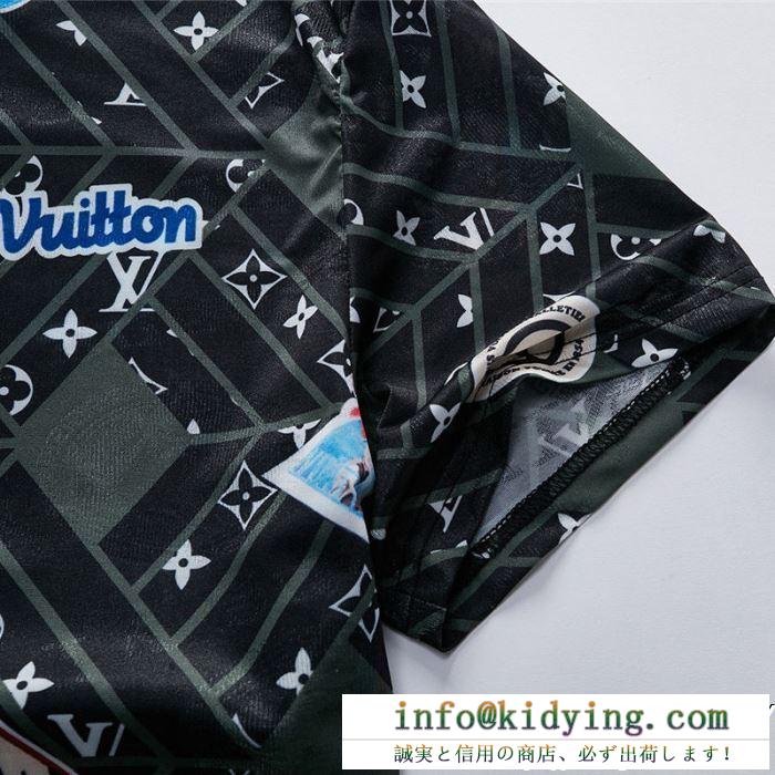 2019人気お買い得アイテム louis vuitton ルイ ヴィトン 半袖tシャツ 2色可選 カジュアルなのに高感度が高く