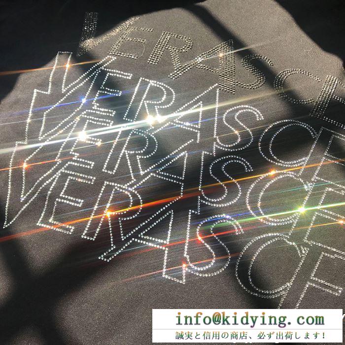 VERSACE ヴェルサーチ 半袖tシャツ 2色可選 春夏季超人気限定コラボ 男女兼用 ss19待望入荷vip価格