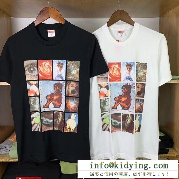 定番人気SUPREMEシュプリーム tシャツ コピー19ss original sin teeメンズ半袖ブラックホワイト2色