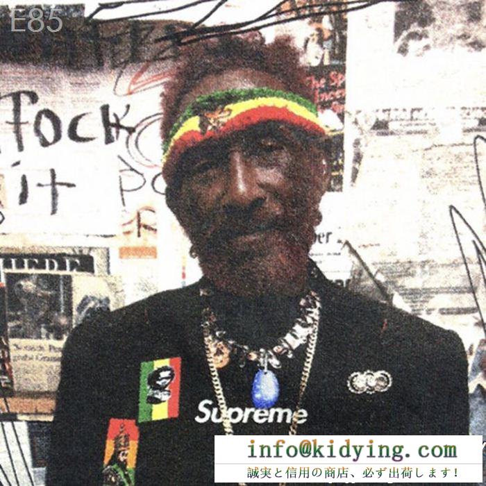 Supremeシュプリーム tシャツ コピー人気のフォトシリーズのクルーネック半袖lee scratch perry photo tee