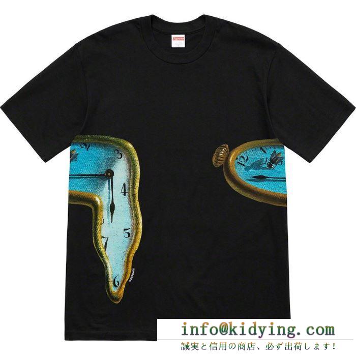 きちんと感が強い supreme 19ss the persistence of memory tee tシャツ/半袖 2色可選