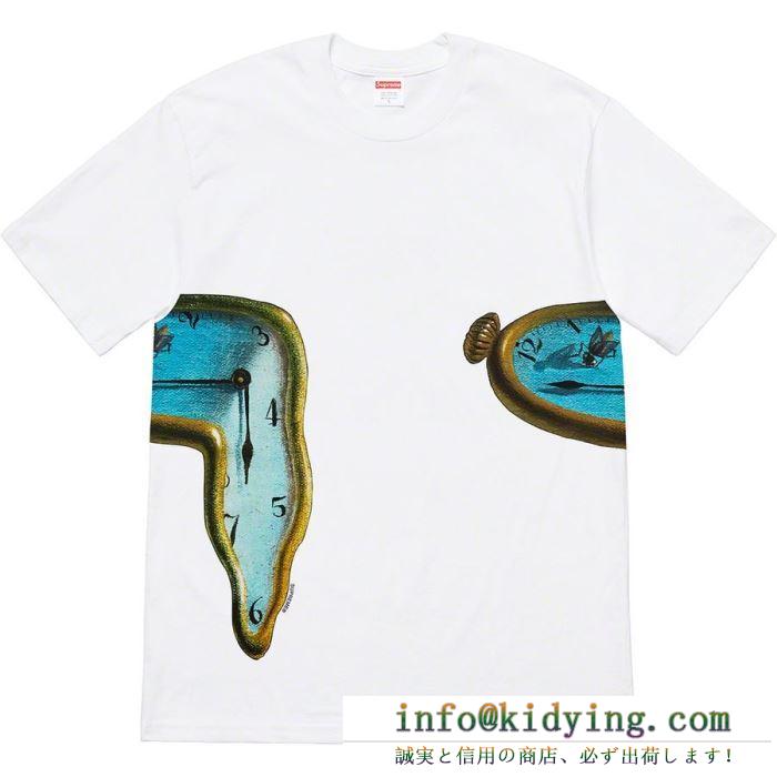 きちんと感が強い supreme 19ss the persistence of memory tee tシャツ/半袖 2色可選