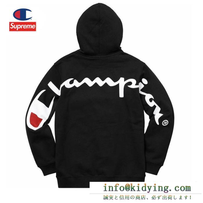 Supreme x champion 19aw hooded sweatshirt 4色可選 パーカー冬の防寒に欠かせないアイテム