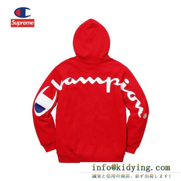 Supreme x champion 19aw hooded sweatshirt 4色可選 パーカー冬の防寒に欠かせないアイテム