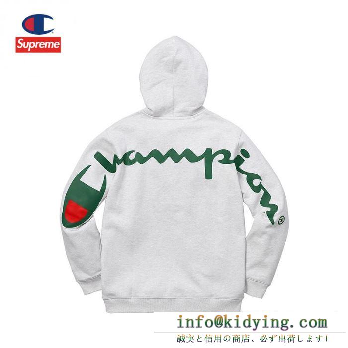 Supreme x champion 19aw hooded sweatshirt 4色可選 パーカー冬の防寒に欠かせないアイテム