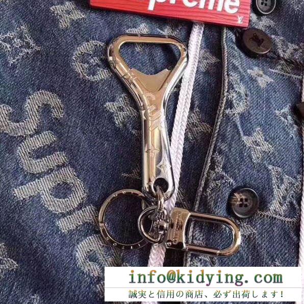 ファッション上級者向け supreme x louis vuitton lv rivets chain 栓抜き 2019秋冬流行ファション