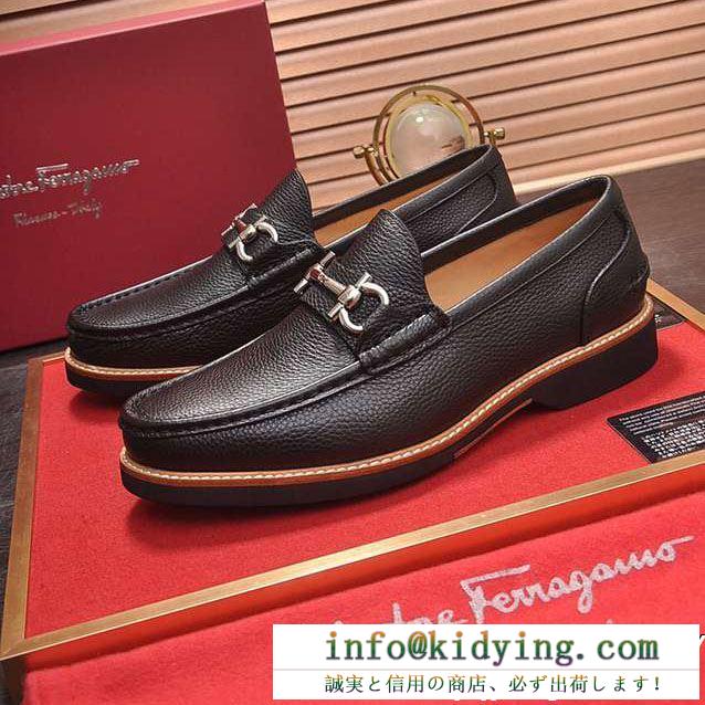 爆買い品質保証　FERRAGAMOビジネスシューズスーパーコピーローファーフェラガモ靴コピー　職場用紳士靴 軽量　使い勝手抜群　大満足の新作　