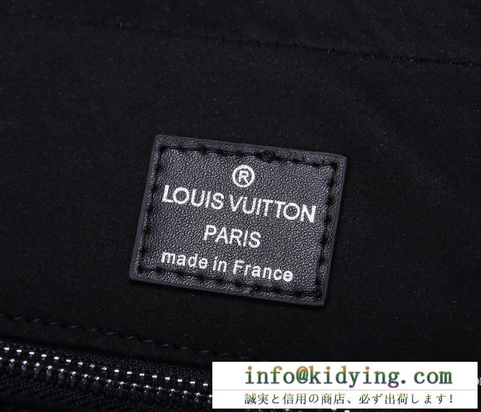 ルイ ヴィトン ビジネスバッグ コピー 究極的なシックさが実現 louis vuitton メンズ ブラック 通勤通学 大容量 vip価格