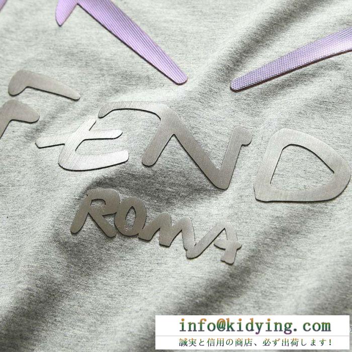 多色可選 コーデを上品にマッチ 半袖tシャツ ナチュラルスタイルに最適 フェンディ fendi