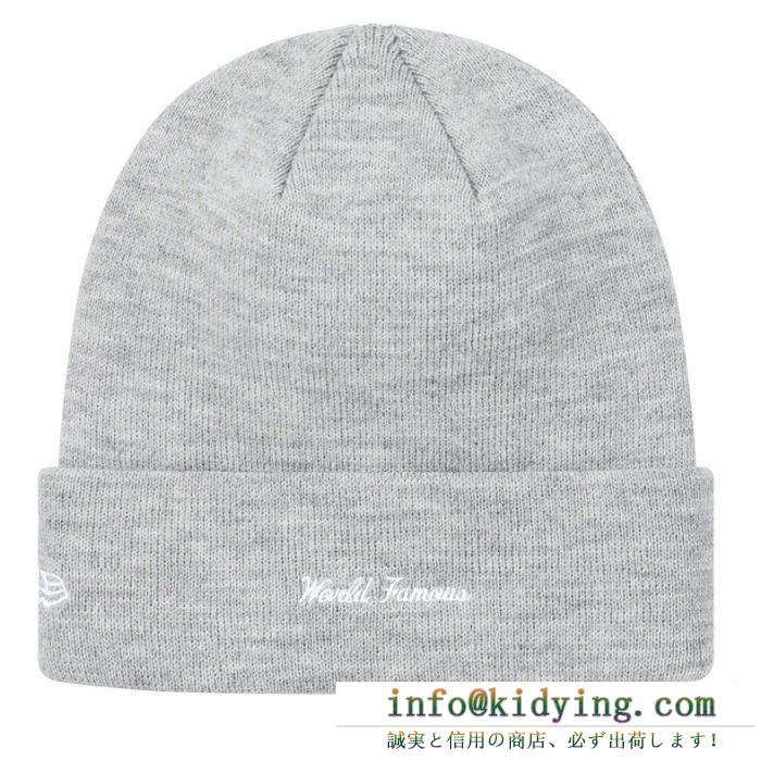 多色可選 supreme 19fw new era box logo beanie ニット帽/ニットキャップ 2020年春夏人気継続中