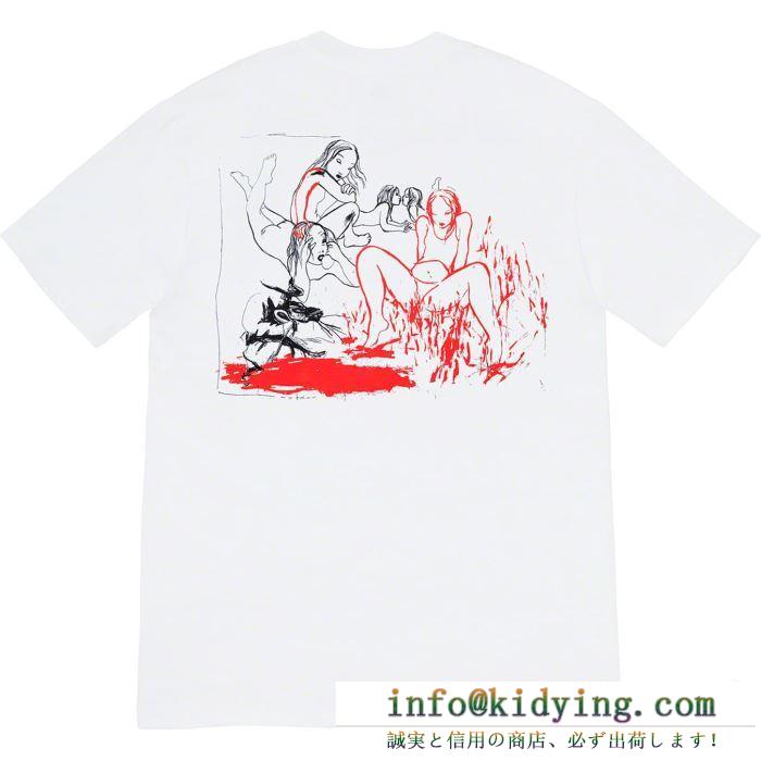 おしゃれを楽しみたい 2色可選 tシャツ/半袖 supreme fw19 week7 heroines tee １点限り！vipセール