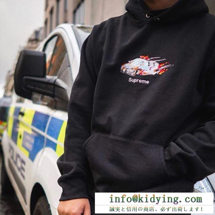 シュプリーム supreme 多色可選 supreme 19fw cop car hooded sweatshirt パーカー 2020年春限定