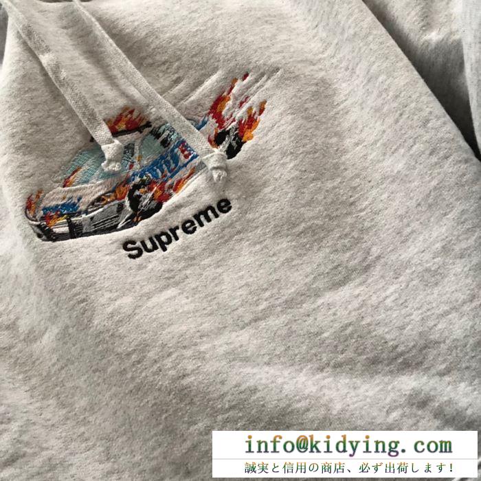 シュプリーム supreme 多色可選 supreme 19fw cop car hooded sweatshirt パーカー 2020年春限定