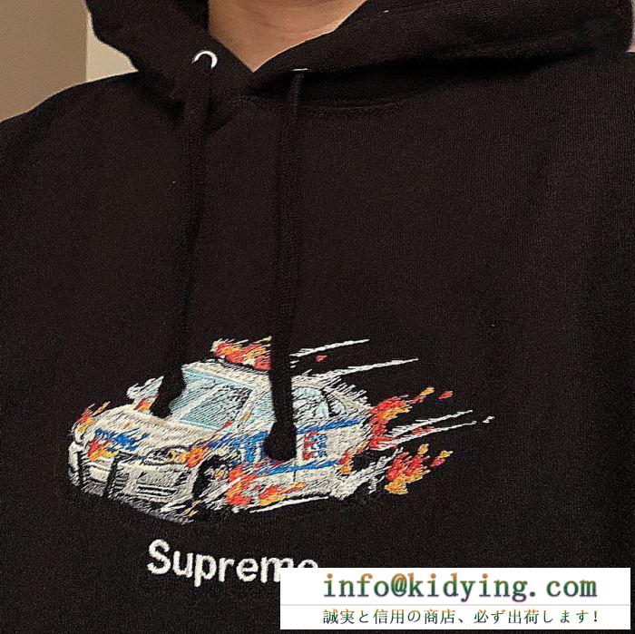 シュプリーム supreme 多色可選 supreme 19fw cop car hooded sweatshirt パーカー 2020年春限定