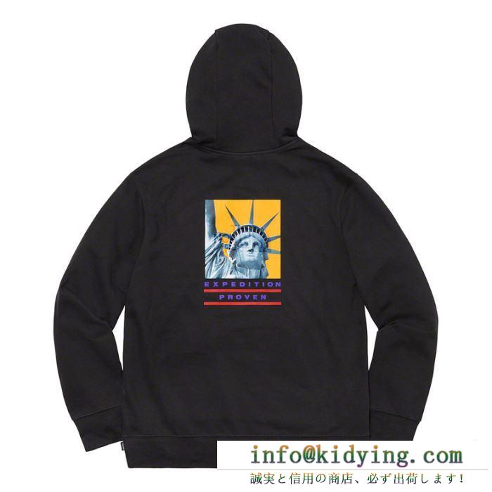 コレクション 2020 2色可選 supreme 19fw tnf statue of liberty hooded パーカー 国内完売となっているレア商品