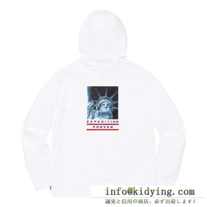 コレクション 2020 2色可選 supreme 19fw tnf statue of liberty hooded パーカー 国内完売となっているレア商品