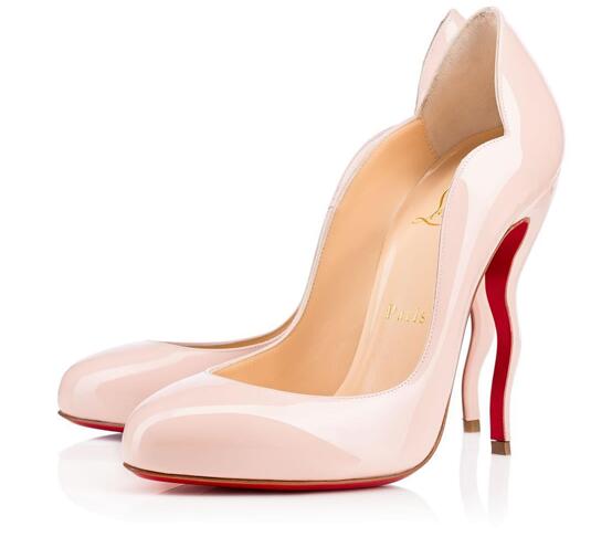 美脚と履き心地にこだわるクリスチャン ルブタン christian louboutinレデイース用のピンクハイヒールパンプス.