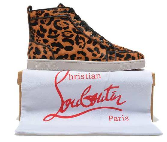 大流行なChristian louboutin、ルブタン コピーのメンズ、レディースヒョウ柄スニーカーファッション.