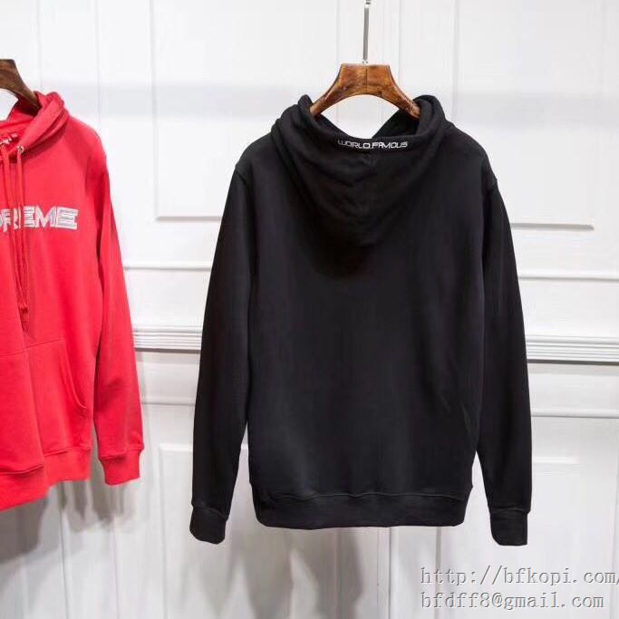 激安大特価最新作SUPREMEシュプリーム偽物パーカーSupreme sequin logo hooded sweatshirtプルオーバーパーカー 2色可選