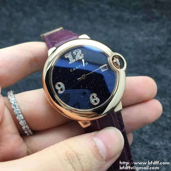 【激安】高級品通販CARTIER カルティエ コピー 女性用腕時計 クオーツムーブメント ウオッチ コーヒー色 パープル ブラック 3色可選