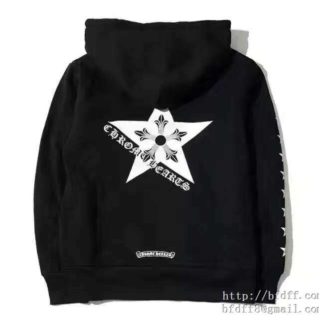 【激安】高級品通販CHROME hearts クロムハーツスーパーコピーパーカー 男女兼用パーカー偽物 ブルゾン ブラック フード付き