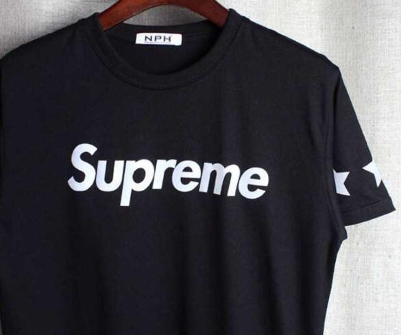 シンプルシュプリームＴシャツ通販 supreme プリント半袖クールネックインナーブラック