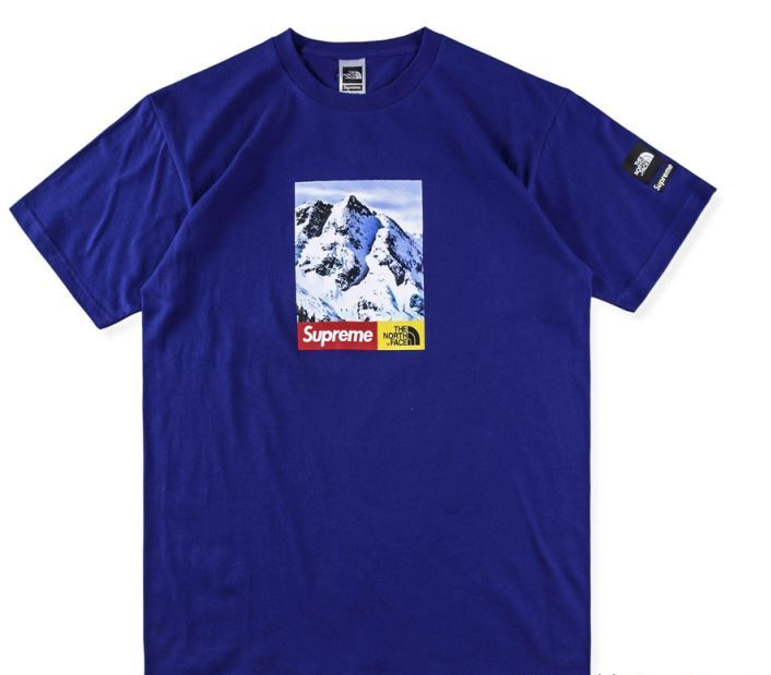 SUPREME 18夏季新作品 supreme×the north face mountain tee 半袖tシャツ クラシックロゴ クルーネック 3色可選 