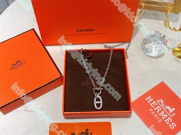 エルメス ネックレス アクセサリー HERMESロゴ 激安 スーパーコピー 偽物