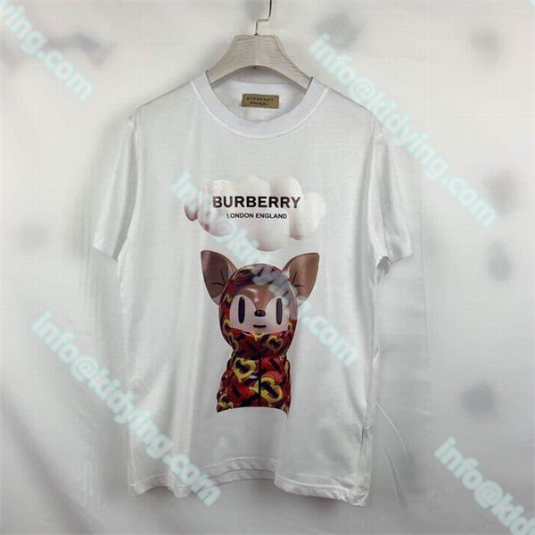 Burberry  tシャツ 激安 ブランドロゴ バーバリーメンズ半袖 偽物通販