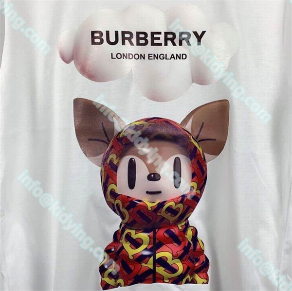 Burberry  tシャツ 激安 ブランドロゴ バーバリーメンズ半袖 偽物通販