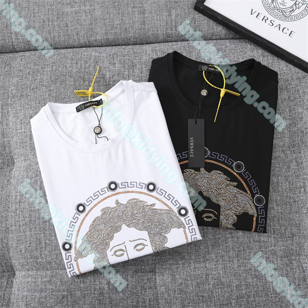 Versace tシャツ メンズ 人気激安 ヴェルサーチ 品質保証 スーパーコピー