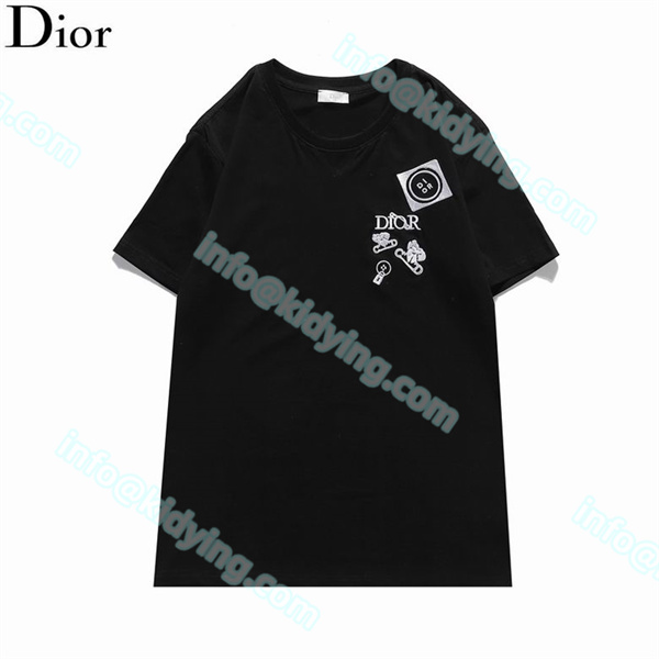 DIOR メンズ半袖ｔシャツ 人気ブランドロゴ ディオール 人気偽物 通販