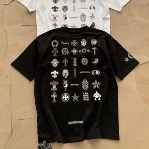 CHROME HEARTSコピー背中いっぱいの定番ロゴプリント半袖Ｔシャツクロムハーツ