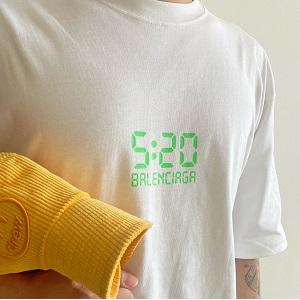 スタイルアップ上品BALENCIAGA半袖Tシャツバレンシア...