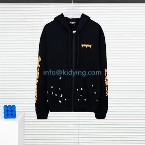 絶大な人気を誇る バレンシアガ Logo hoodie ジップパーカースーパーコピー 上質な気風を感じさせる一品