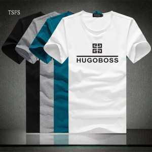 高級感ある 2015春夏物 HUGO BOSS ヒューゴボス 半袖Tシャツ 4色可選